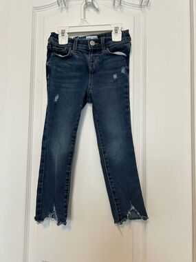 Old Navy Girls Dark Blue Distressed Skinny Jeans